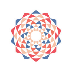 circular fractal design element vector image