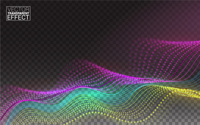 color abstract linear 3d technology data flow vector image