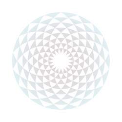 circular fractal design element vector image