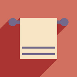 flat with shadow icon and mobile application vector image
