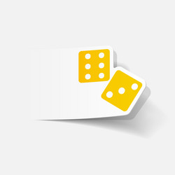 realistic design element dice vector image