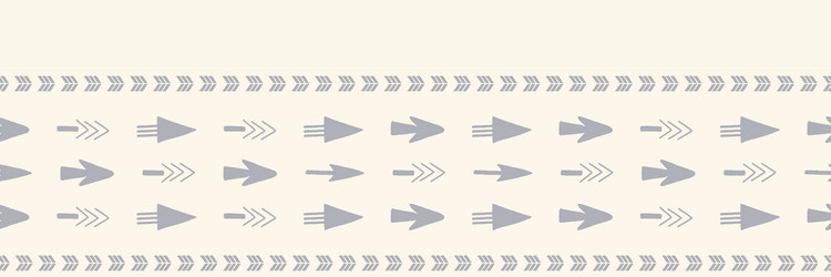 seamless border arrows in one direction design vector