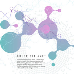 circle abstract connect with connecting dots vector image