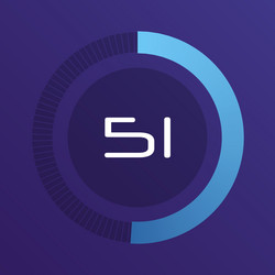 Circular Interval Timer vector image