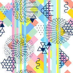 geometric abstract seamless pattern simple motif vector image