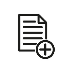 add file icon vector image