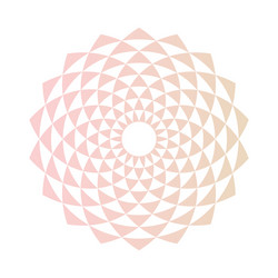 circular fractal design element vector image