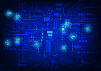 digital abstract background circle hitech vector image