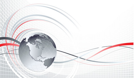 abstract background with globe vector image
