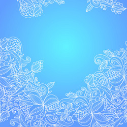 border with abstract hand-drawn pattern vector image