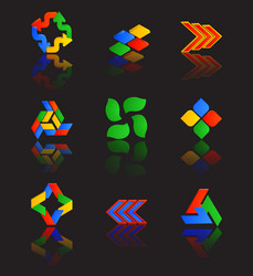 icons set for web applications internet website vector image