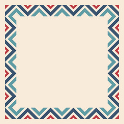 abstract geometric color frame square border vector image