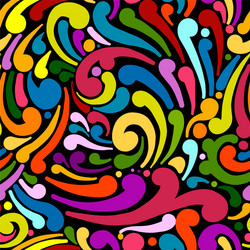Abstract Swirl Pattern - Colorful Splash vector image