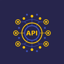 api application programming interface vector image