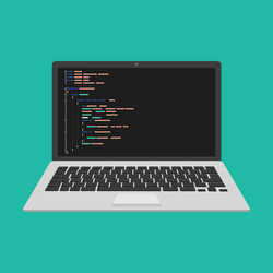 programming web development concept code vector image