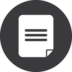 document block flat style icon design vector image