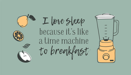 Hand drawn objects about sleep routines and text vector