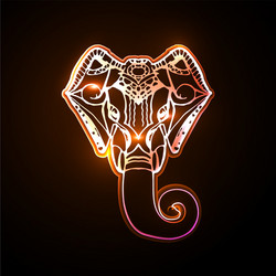 Head ganesha vector