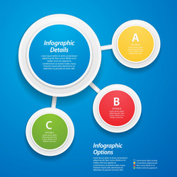Networked Data Infographic Background vector image