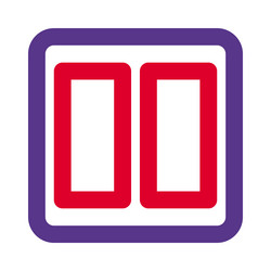 switch device to control circuit onoff state vector image