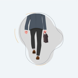 Businessman walking design vector