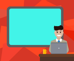 design business concept empty copy text for web vector image