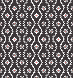seamless pattern with geometric zigzag and small vector image