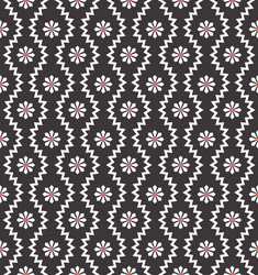 Seamless pattern with geometric zigzag and small vector