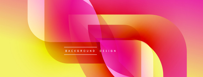 abstract colorful background overlapping shapes vector image