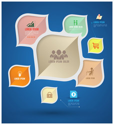 modern info graphic with icons vector