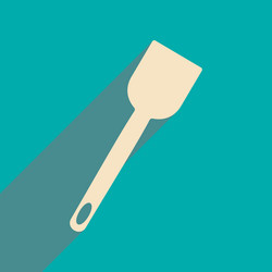 flat with shadow icon and mobile application vector image