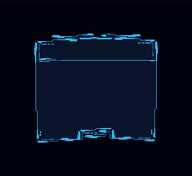 futuristic frame or interface hud element vector image