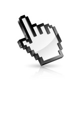 Hand Cursor Pointer Icon vector image