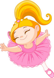Cute Little Ballerina Royalty Free Vector Image Cute Little Ballerina Royalty Free Vector Image