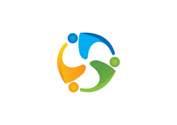 C letter people person logo icon Royalty Free Vector Image