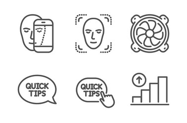 quick tips face detection and biometrics vector image