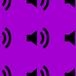 speaker web icon flat design seamless pattern vector image