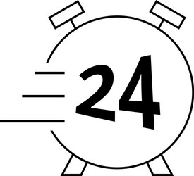 abstract clock object vector image