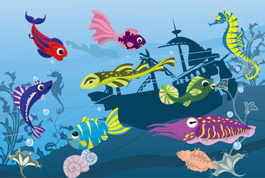 Green sea turtle life cycle Royalty Free Vector Image