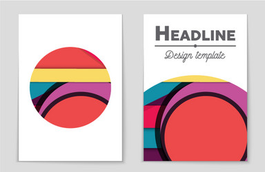 abstract layout background set for art vector image