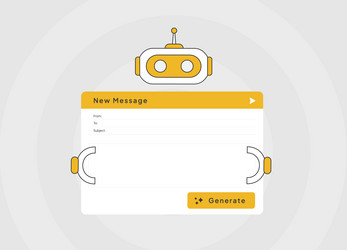ai chatbot interface showing vector image