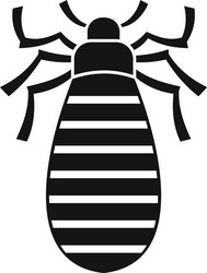 pest bug icon simple style vector image