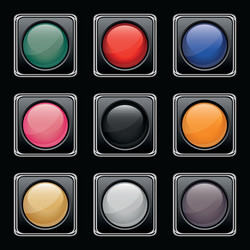 web buttons vector image