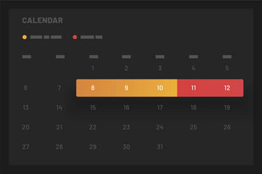 dashboard ui and ux kit with data visualization vector image