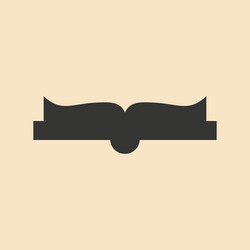 flat with shadow icon and mobile application open vector image