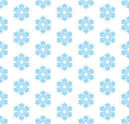 snowflake seamless pattern vector image