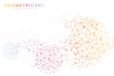 big data visualization background modern vector image