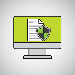 internet security document computer protection vector image
