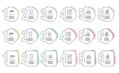 quickstart guide swipe up and recovery file icons vector image