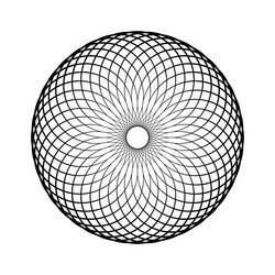 Spirograph Circle Pattern vector image